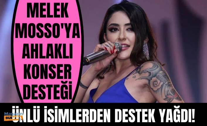 Melek Mosso ya Cem Yılmaz Şahan Gökbakar ve Haluk Levent ten destek