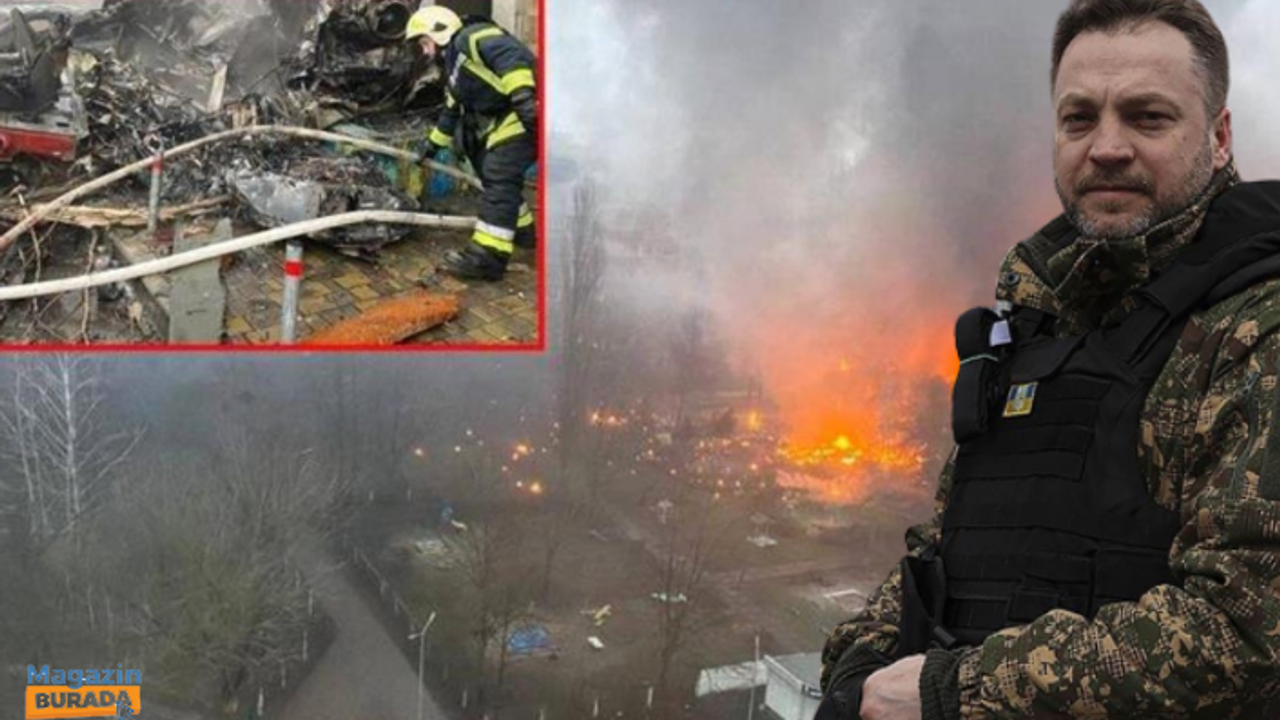 Ukrayna'da helikopter düştü: Ukrayna İçişleri Bakanı dahil 18 kişi hayatını kaybetti