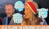 Demet Akalın ve Okan Kurt evliliklerinin 10.cu yılında Tan Taşçı konserinde... Hande Yener nasibini aldı