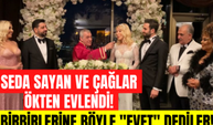 Seda Sayan ve Çağlar Ökten evlendi! Seda Sayan ve Çağlar Ökten nikahta birbirlerine böyle evet dedi!