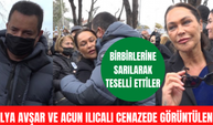 Hülya Avşar ve Acun Ilıcalı cenazede birbirlerine sarılarak teselli buldular!