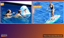 Seda Bakan Leyla'yı Denizle Tanıştırdı: Deniz Bisikletiyle Tur Attı (Video Haber)