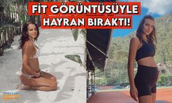 5 aylık hamile Aslışah Alkoçlar'dan mayolu ayna pozu!