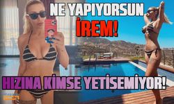 İrem Derici bikinisiyle yine ayna karşısına geçti!