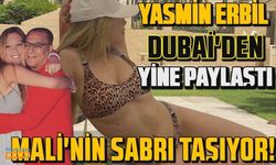 Yasmin Erbil leopar desenli bikinisiyle poz verdi! Yer yerinden oynadı...