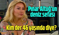 Pınar Altuğ’un bikinili deniz pozu olay oldu! Fiziğine yorum yağdı…