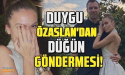 Duygu Özaslan'dan düğün gafı!