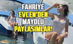 Fahriye Evcen'den beyaz mayolu paylaşım!