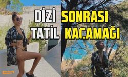 Final yapan Sen Çal Kapımı dizisinden sonra tatile çıkan Hande Erçel ve Kerem Bursin'in tatil neşesi