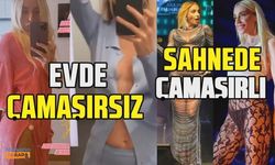 Transparan sahne kıyafetiyle gündem olan Gülşen'in iç çamaşırsız fotoğraf sevdası!