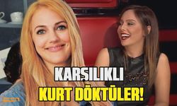 Ebru Gündeş ve Meryem Uzerli karşılıklı göbek attı!