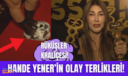 Hande Yener Yılın En İyi Kadın Pop Sanatçısı Ödülünü aldı! Tüylü terlikleriyle geceye damga vurdu