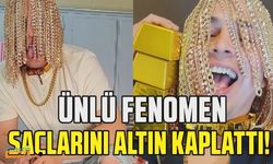 Rapçi Dan Sur yeni bir moda akımı başlattı! Farklı olmak için kafasına kancalarla altın saç monte ettirdi