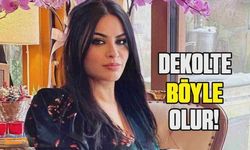 Şarkıcı Zara'nın dekoltesi olay oldu! Bu sefer otosansür uygulamadı