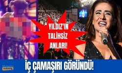 Yıldız Tilbe kıyafetinin azizliğine uğradı! Konserde sütyeni göründü!