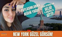 Hande Erçel Amerika'da fırtına gibi esiyor! New York "güzel" gördü!