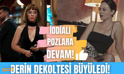 Demet Evgar derin dekoltesiyle paylaştı! Yorumlar havada uçuştu...