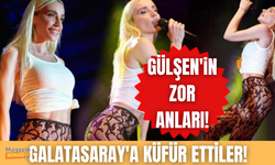 Gülşen konserinde Galatasaray'a küfür! Şarkıcı ne yapacağını şaşırdı...