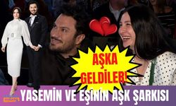 Harbiye Açıkhava Sahnesi'nde gösteri yapan ilk kadın komedyen Yasemin Sakallıoğlu ve eşi aşka geldi