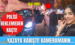 Ala Tokel kazaya yaptı! Polisi beklemeden kaçtı