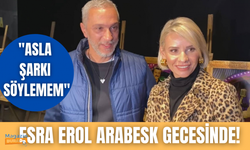 Esra Erol ve eşi Ali Özbir'in arabesk gecesi!