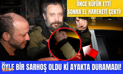 Nejat İşler öyle bir sarhoş oldu ki ayakta duramadı! Önce küfür etti sonra el hareketi çekti...