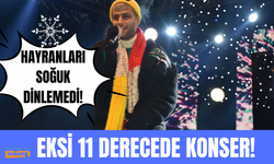 Reynmen Sivas'ta eksi 11 derecede konser verdi!