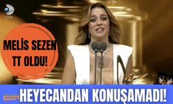 Sadakatsiz'in Derin'i Melis Sezen Altın Kelebek Ödül Töreni'nde heyecandan konuşamadı!