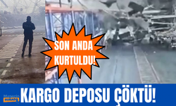 İstanbul Havalimanı'nda kargo deposu çöktü!