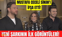 Sinan Akçıl - Merve Özbey ve Mustafa Ceceli yeni şarkılarının klip çekiminde gülmekten kırdı geçirdi