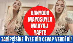 Banyoda mayokinili poz veren Didem Soydan takipçisinin yorumuna sessiz kalmadı