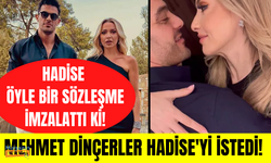 Mehmet Dinçerler Hadise'yi istedi! Nişan yüzüğünü takan Hadise'den gizlilik anlaşması