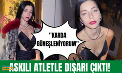 Merve Boluğur karlı havaya meydan okudu: Güneşleniyorum