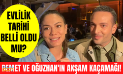 Demet Özdemir ve Oğuzhan Koç'un akşam kaçamağı! Apar topar onu izlemeye gittiler!