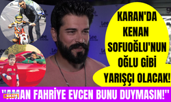 Burak Özçivit oğlu Karan'ın Kenan Sofuoğlu'nun oğlu Zayn gibi yarışçı olmasını istiyor!