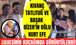 Kıvanç Tatlıtuğ - Başak Dizer çiftinin oğulları Kurt Efe ilk kez annesinin kucağında böyle göründü!