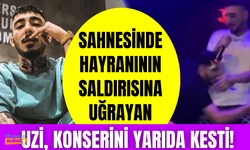 Sahnesinde hayranının saldırısına uğrayan Uzi, konserini yarıda kesti