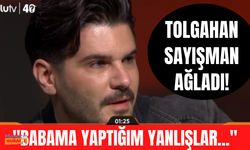 Tolgahan Sayışman, babasıyla ilgili soru karşısında gözyaşlarına boğuldu