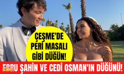 Ebru Şahin ve Cedi Osman Çeşme'de düğün yaptı! Ebru Şahin ve Cedi Osman düğün heyecanını anlattı!