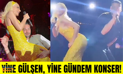 Gülşen konserinde yine yerinde duramadı! Önce erkek arkadaşının kucağına çıktı sonra Edis'le kalça dansı yaptı