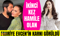 İkinci kez hamile olan Fahriye Evcen'in karnı görüldü