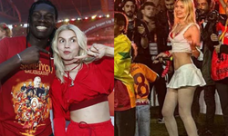 Galatasaray'ın şampiyonluk kutlamalarında Aleyna Tilki ve Gomis sahneye çıktı! Spikerlerin diyaloğu olay oldu!