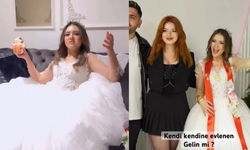 'Kendisiyle' evlendi! Fenomen Kübra Aykut’un sıra dışı düğünü sosyal medyada gündem oldu!