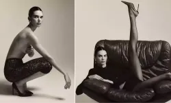 Kendall Jenner'dan yeni kampanyası için üstsüz pozlar