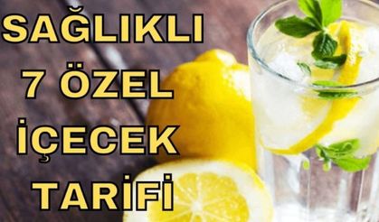 Yaza özel düşük kalorili 7 içecek