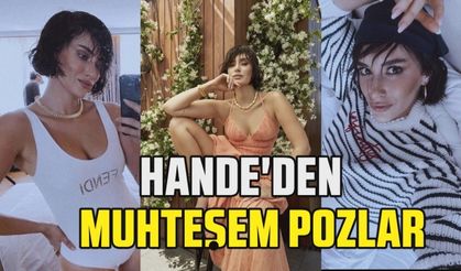 Hande Doğandemir'den ayna önündeki muhteşem pozlar