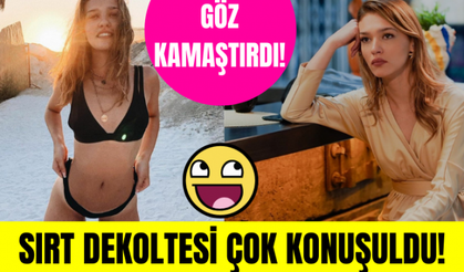 Melisa Döngel derin sırt dekoltesiyle göz kamaştırdı!