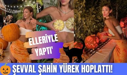 2018 Türkiye Güzeli Şevval Şahin'in Cadılar Bayramı hazırlığı yürek hoplattı!