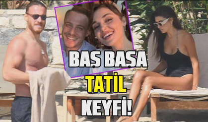 Hande Erçel ile Kerem Bürsin baş başa tatilde