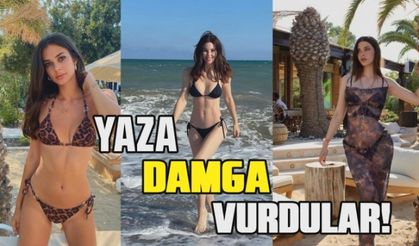 Deren-Defne-Derin, bikinili pozlarıyla yaza damga vurdular!